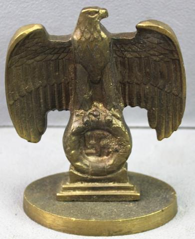 WW2 German Nazi early desktop brass eagle NSDAP third Reich genuine original statue WW2 German Nazi early desktop brass eagle NSDAP third Reich genuine original statue