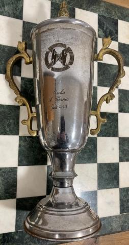 WW2 German Nazi early WAFFEN SS sports competition large trophee UNIQUE!!