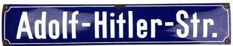 WW2 German Nazi Fuhrer Adolf Hitler Platz metal street sign from Germany original WW2 German Nazi Fuhrer Adolf Hitler Platz metal street sign from Germany original