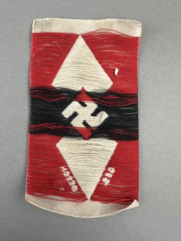 WW2 German Nazi Hitler Youth cloth bevo insignia tunic cap uniform WW2 German Nazi Hitler Youth cloth bevo insignia tunic cap uniform