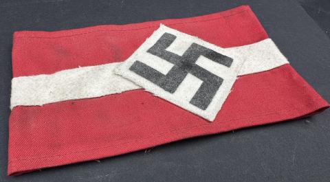 WW2 German Nazi HITLER YOUTH HJ DJ Hitlerjugend tunic removed uniform ARMBAND WW2 German Nazi HITLER YOUTH HJ DJ Hitlerjugend tunic removed uniform ARMBAND