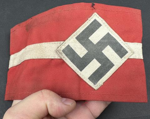 WW2 german Nazi HITLER YOUTH HJ DJ uniform jacket ARMBAND with SWASTIKA