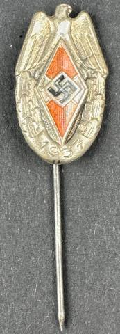 WW2 German Nazi HITLER YOUTH HJ stickpin pin jeunesse hitlerienne HITLERJUGEND WW2 German Nazi HITLER YOUTH HJ stickpin pin jeunesse hitlerienne HITLERJUGEND