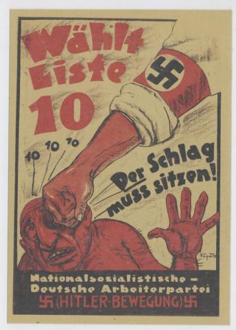 WW2 German Nazi Jew Jewish ANTISEMITISM ANTISEMITIC juden propaganda postcard