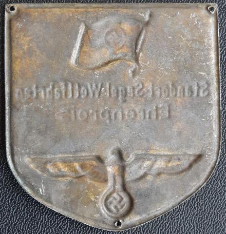 WW2 German nazi Kreigsmarine German Sailing Honour Prize – Standort Segel Wettfahrten Ehrenpreis plate