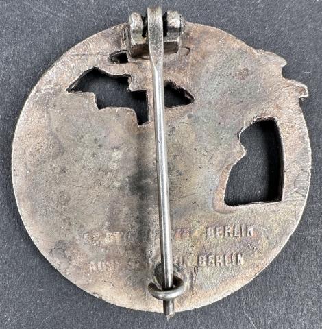WW2 German Nazi Kriegsmarine KM Blockade Runner Badge award marked Berlin WW2 German Nazi Kriegsmarine KM Blockade Runner Badge award marked Berlin