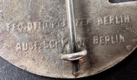 WW2 German Nazi Kriegsmarine KM Blockade Runner Badge award marked Berlin WW2 German Nazi Kriegsmarine KM Blockade Runner Badge award marked Berlin
