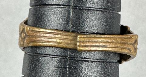 WW2 German Nazi Waffen SS Totenkopf skull ring original genuine case