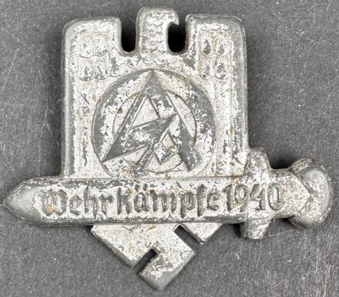 WW2 German Nazi Paramilitary SA pin tiny wehrkampfe 1940 original