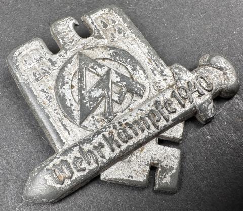 WW2 German Nazi Paramilitary SA pin tiny wehrkampfe 1940 original