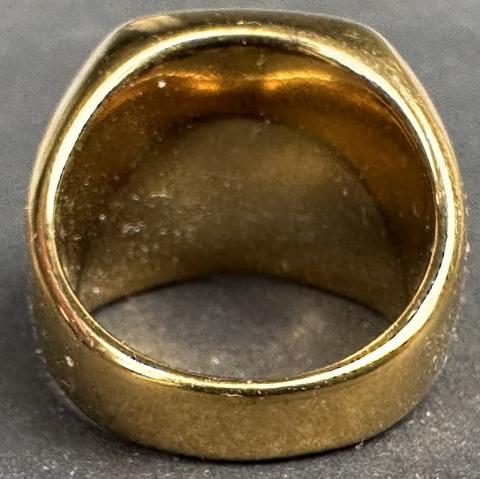 WW2 German Nazi POLIZEI POLICE SS Gestapo gold golden ring WW2 German Nazi POLIZEI POLICE SS Gestapo gold golden ring