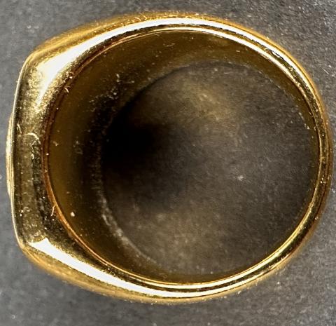 WW2 German Nazi POLIZEI POLICE SS Gestapo gold golden ring WW2 German Nazi POLIZEI POLICE SS Gestapo gold golden ring