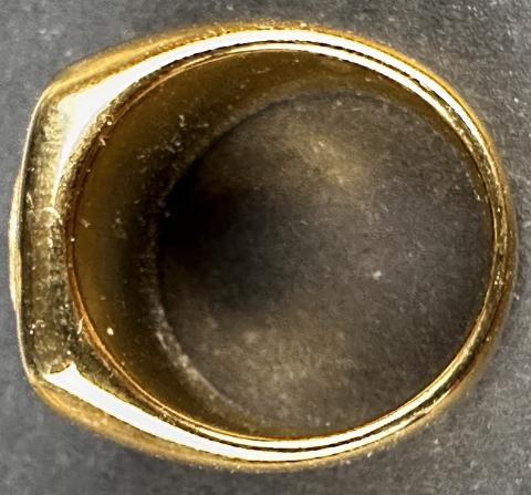 WW2 German Nazi POLIZEI POLICE SS Gestapo gold golden ring WW2 German Nazi POLIZEI POLICE SS Gestapo gold golden ring