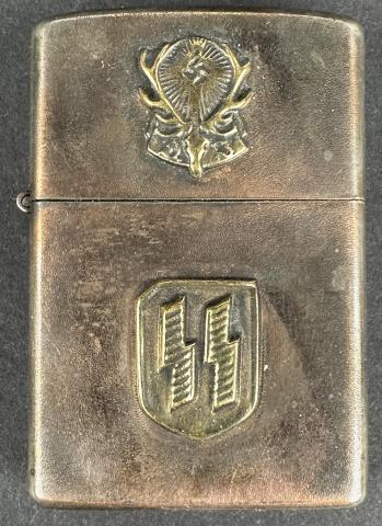 WW2 German Nazi relic found zippo lighter HERMANN GOERING hunting club by RZM