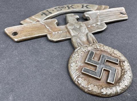 WW2 German Nazi Third Reich MOTORCYCLE club N.S.K.K NSKK large vehicule plate WW2 German Nazi Third Reich MOTORCYCLE club N.S.K.K NSKK large vehicule plate