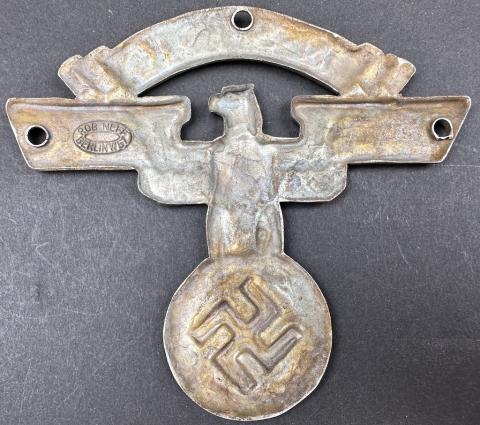 WW2 German Nazi Third Reich MOTORCYCLE club N.S.K.K NSKK large vehicule plate WW2 German Nazi Third Reich MOTORCYCLE club N.S.K.K NSKK large vehicule plate