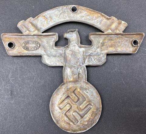 WW2 German Nazi Third Reich MOTORCYCLE club N.S.K.K NSKK large vehicule plate WW2 German Nazi Third Reich MOTORCYCLE club N.S.K.K NSKK large vehicule plate