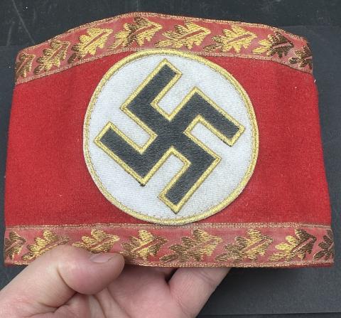 WW2 German Nazi Third Reich NSDAP HIGH LEADER uniform tunic Swastika ARMBAND WW2 German Nazi Third Reich NSDAP HIGH LEADER uniform tunic Swastika ARMBAND