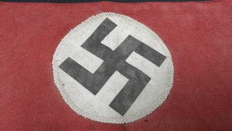 WW2 German Nazi Third Reich NSDAP Hitler party tunic removed uniform ARMBAND with Swastika WW2 German Nazi Third Reich NSDAP Hitler party tunic removed uniform ARMBAND with Swastika