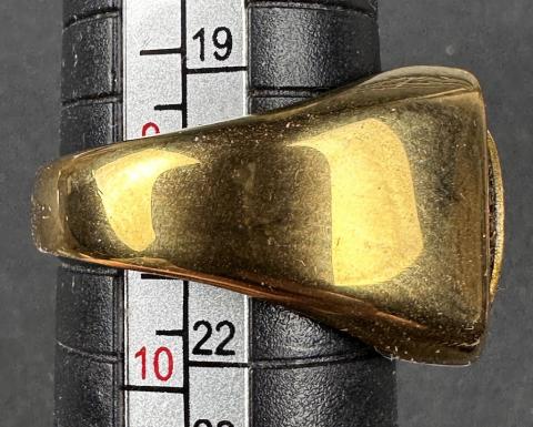 WW2 German Nazi Third Reich NSDAP leader golden ring gold eagle and swastika