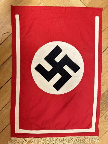 WW2 German Nazi Third Reich NSDAP wall FLAG BANNER ONE SIDE MARKED WW2 German Nazi Third Reich NSDAP wall FLAG BANNER ONE SIDE MARKED