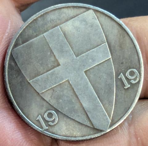 WW2 German Nazi WAFFEN SS 1914 WW1 panzer skull totenkopf commemorative large coin
