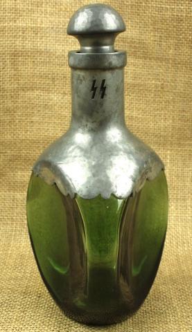WW2 German Nazi WAFFEN SS Carafe bottle swastika field gear original genuine tk panzer
