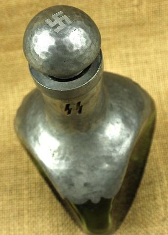 WW2 German Nazi WAFFEN SS Carafe bottle swastika field gear original genuine tk panzer