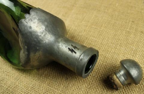WW2 German Nazi WAFFEN SS Carafe bottle swastika field gear original genuine tk panzer