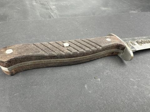 WW2 German Nazi Waffen SS division nord knife named with ss dagger motto