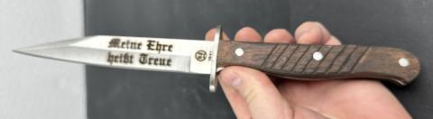 WW2 German Nazi Waffen SS division nord knife named with ss dagger motto