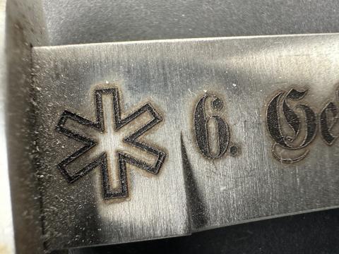 WW2 German Nazi Waffen SS division nord knife named with ss dagger motto