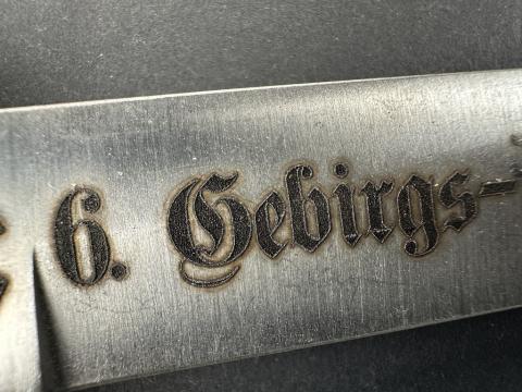 WW2 German Nazi Waffen SS division nord knife named with ss dagger motto