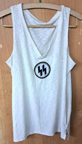 WW2 German Nazi WAFFEN SS early 1936 Berlin Olympics sports shirt with SS runes