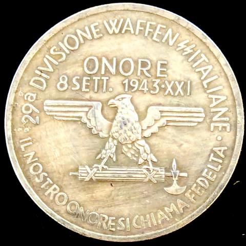 WW2 German Nazi WAFFEN SS Freiwillingen bataillon commemorative large coin 1944