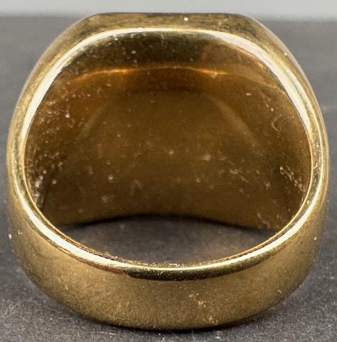 WW2 German Nazi WAFFEN SS high leader gold golden ring original reich genuine for sale