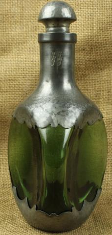 WW2 German Nazi WAFFEN SS karafe bottle with swastika totenkopf paner das reich