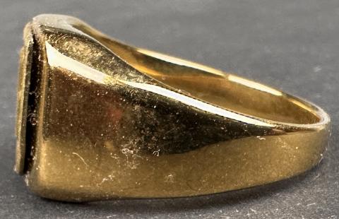 WW2 German Nazi WAFFEN SS officer gold golden ring SS runes SS_TV wiking LSSAH
