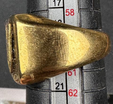 WW2 German Nazi WAFFEN SS officer gold golden ring SS runes SS_TV wiking LSSAH