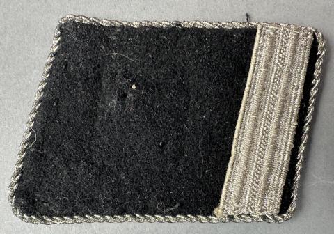 WW2 German Nazi WAFFEN SS OFFICER RANK COLLAR TAB SET tunic removed WW2 German Nazi WAFFEN SS OFFICER RANK COLLAR TAB SET tunic removed