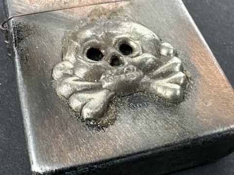 WW2 German Nazi WAFFEN SS PANZER DRESDEN bombing commemorative zippo lighter totenkopf
