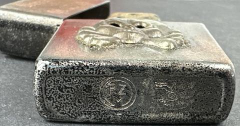 WW2 German Nazi WAFFEN SS PANZER DRESDEN bombing rzm zippo lighter totenkopf
