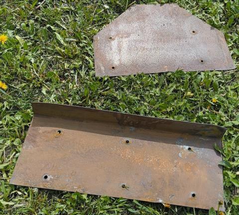 WW2 German Nazi Waffen SS original combat vehicule licence plates with stamps