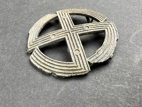 WW2 German Nazi WAFFEN SS sports badge award relic ground dug RZM