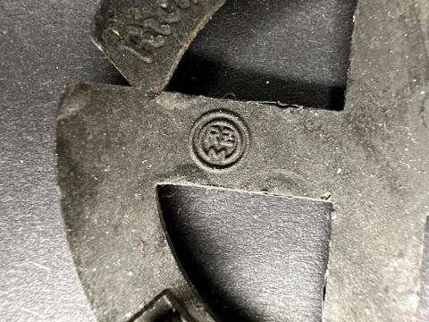 WW2 German Nazi WAFFEN SS sports badge award relic ground dug RZM