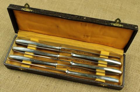 waffen ss silverware set knife knives case genuine original totenkopf panzer das reich tk