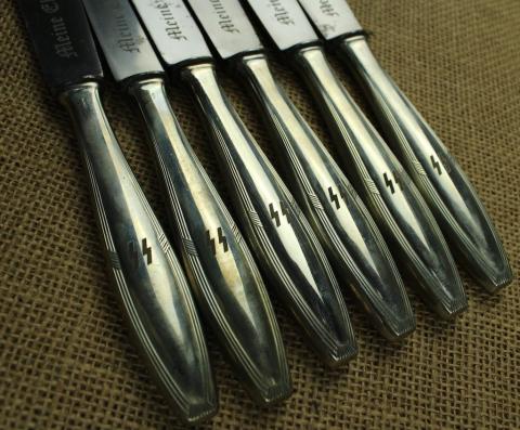 waffen ss silverware set knife knives case genuine original totenkopf panzer das reich tk