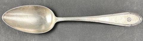 WW2 German Nazi Waffen SS silverware spoon maker marked and SS runes