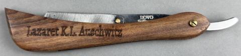 WW2 German Nazi WAFFEN SS Totenkopf GUARD AUSCHWITZ razor from hospital