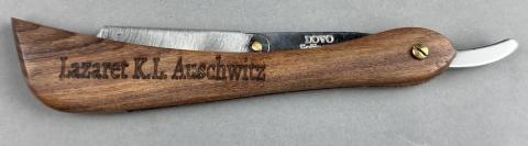 WW2 German Nazi WAFFEN SS Totenkopf GUARD AUSCHWITZ razor from hospital